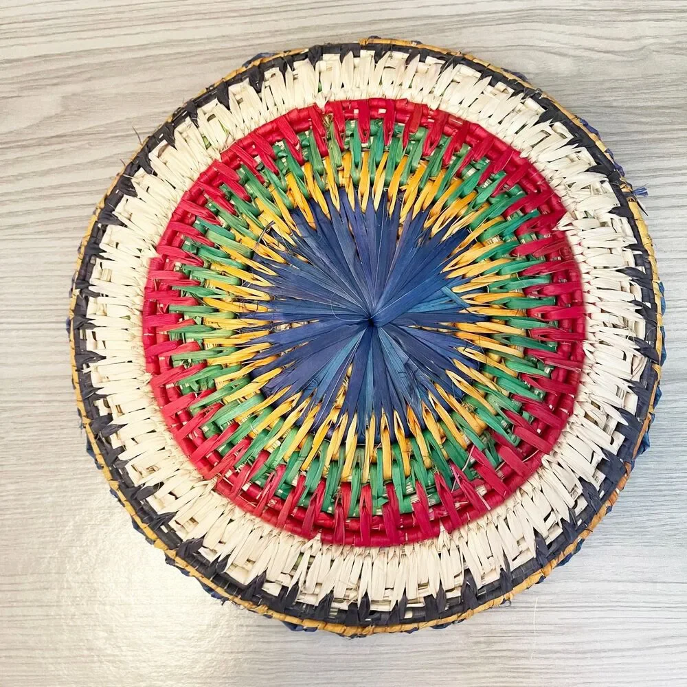 Handmade Saraki Woven Basket Bowl Pakistan 11